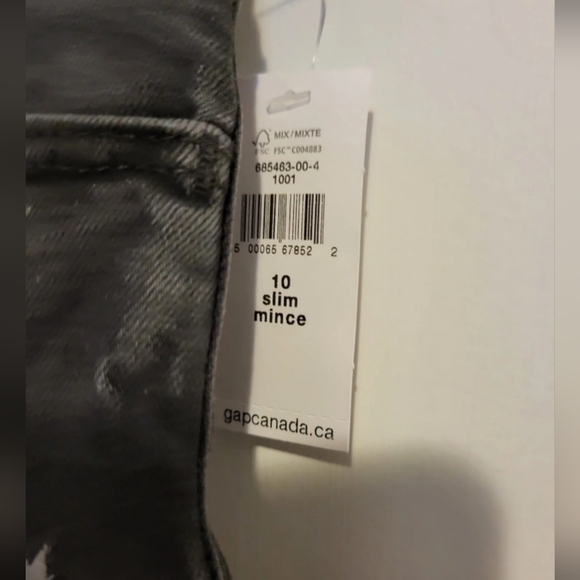 GAP Girls Denim Midi Star Graphic Short Size:10(Slim) - Picture 4 of 6